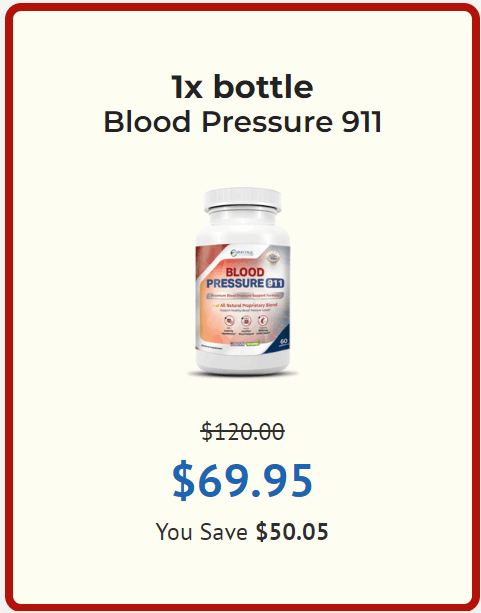Buy Blood Pressure 911 1 Bottle